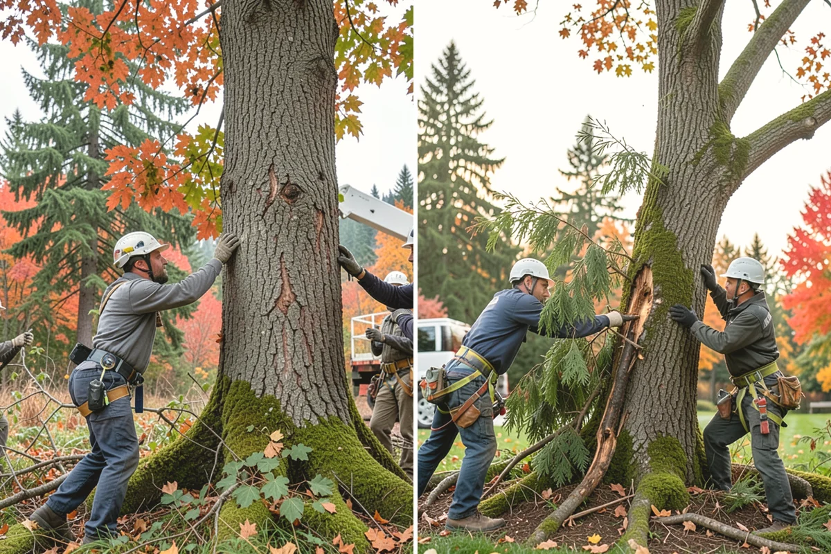 Crown thinning in Mill Creek, Snohomish County, WA - Assess canopy condition and pruning objectives