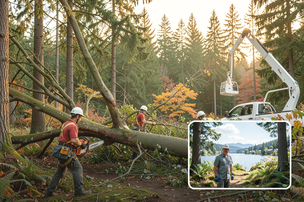 Crown thinning in Milton, King County, WA - Improves tree structure, health, and appearance