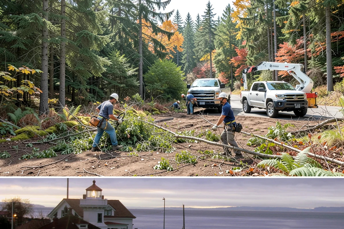 Crown thinning in Mukilteo, Snohomish County, WA - In the Puget Sound climate, this service should avoid late spring to early summer when many native trees are actively transpiring