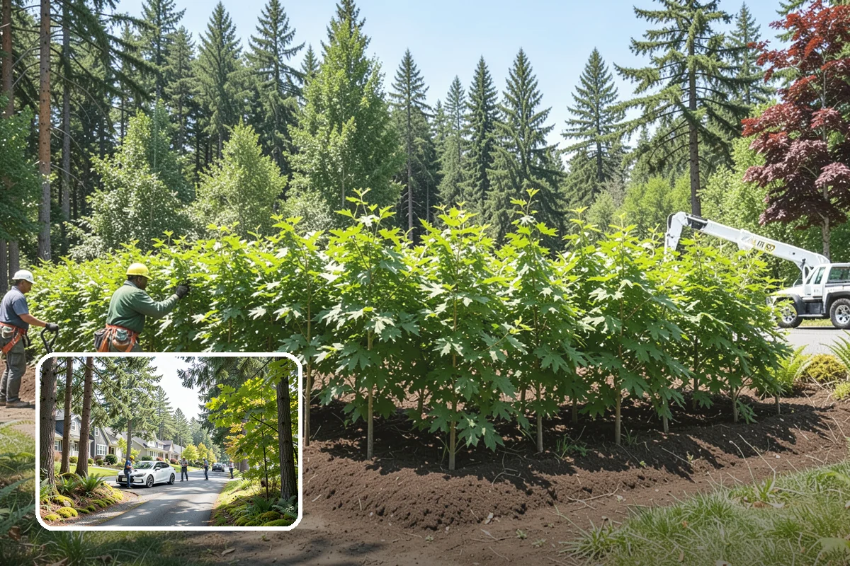 Crown thinning in Normandy Park, King County, WA - Improves tree structure, health, and appearance