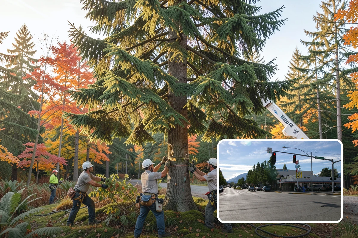 Crown thinning in North Bend, King County, WA - Improves tree structure, health, and appearance