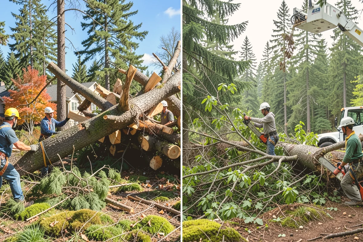 Crown thinning in Stanwood, Snohomish County, WA - Assess canopy condition and pruning objectives