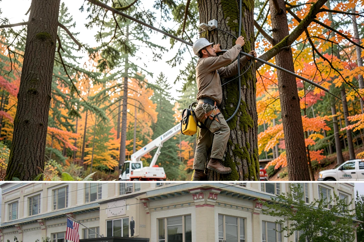 Dead tree removal in Anacortes, Skagit County, WA - In the Puget Sound climate, dead tree removal can be performed year-round but is often scheduled during dry seasons when frozen...