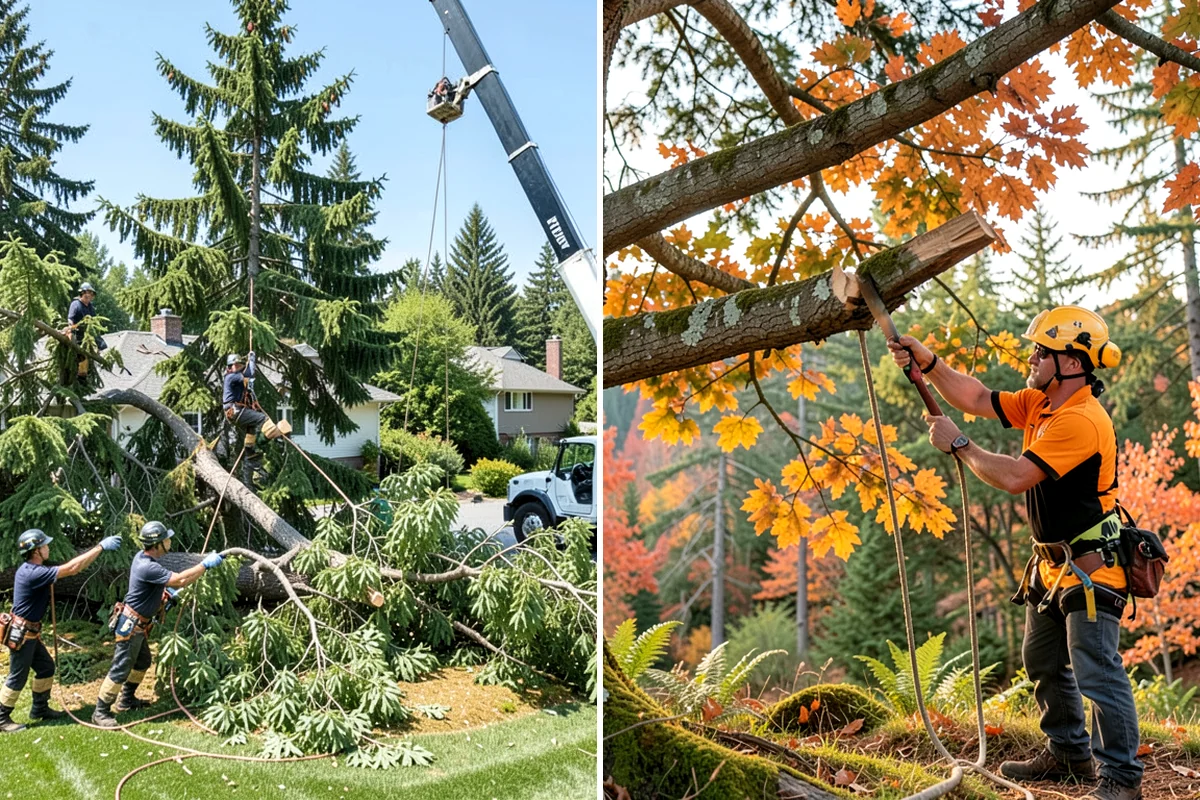 Dead tree removal in Arlington, Snohomish County, WA - On-site assessment and hazard evaluation