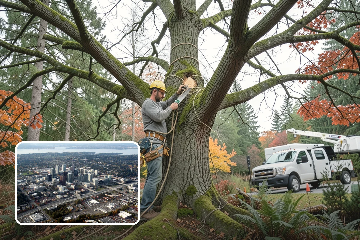 Dead tree removal in Bellevue, King County, WA - Removes safety hazards and reduces liability