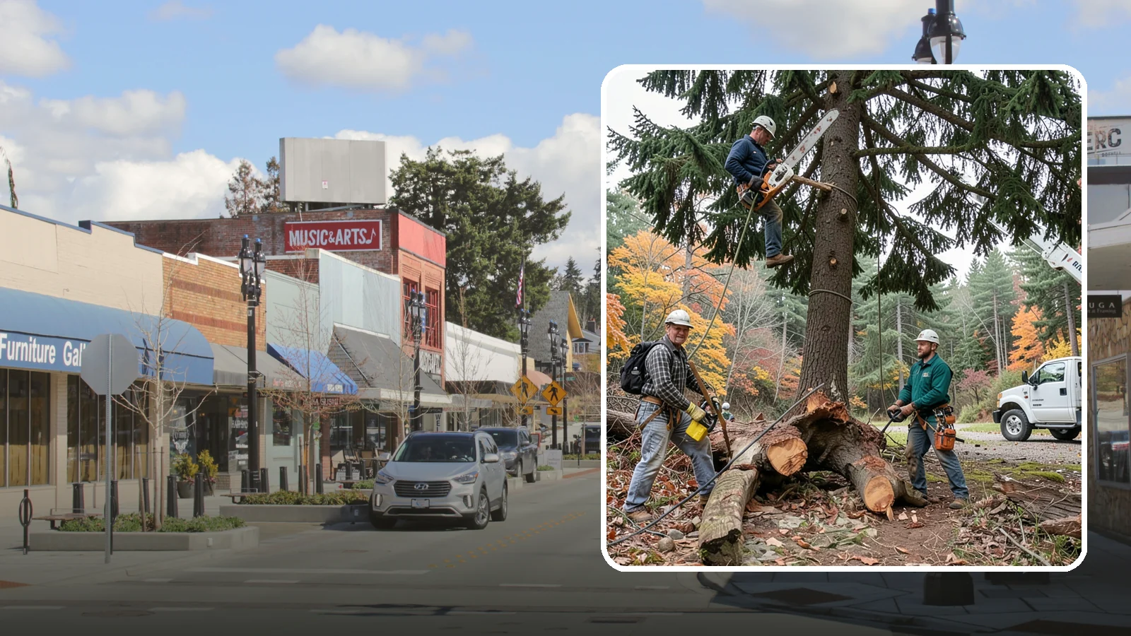 Dead tree removal in Bothell, King County, WA - The removal of dead trees that no longer have living tissue.