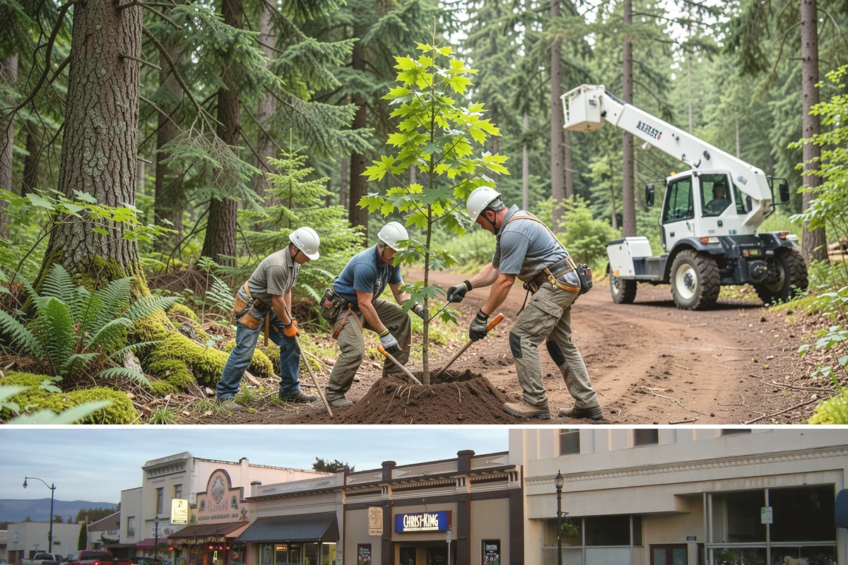 Dead tree removal in Burlington, Skagit County, WA - In the Puget Sound climate, dead tree removal can be performed year-round but is often scheduled during dry seasons when frozen...