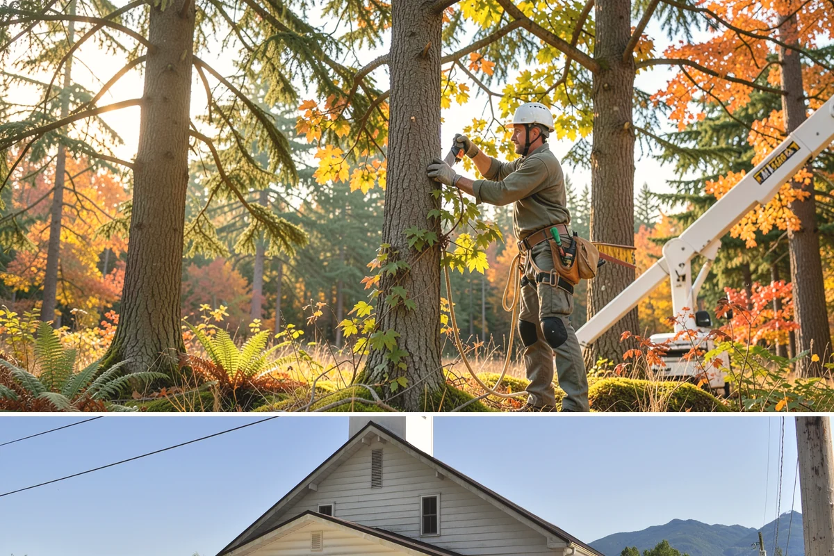 Dead tree removal in Concrete, Skagit County, WA - In the Puget Sound climate, dead tree removal can be performed year-round but is often scheduled during dry seasons when frozen...