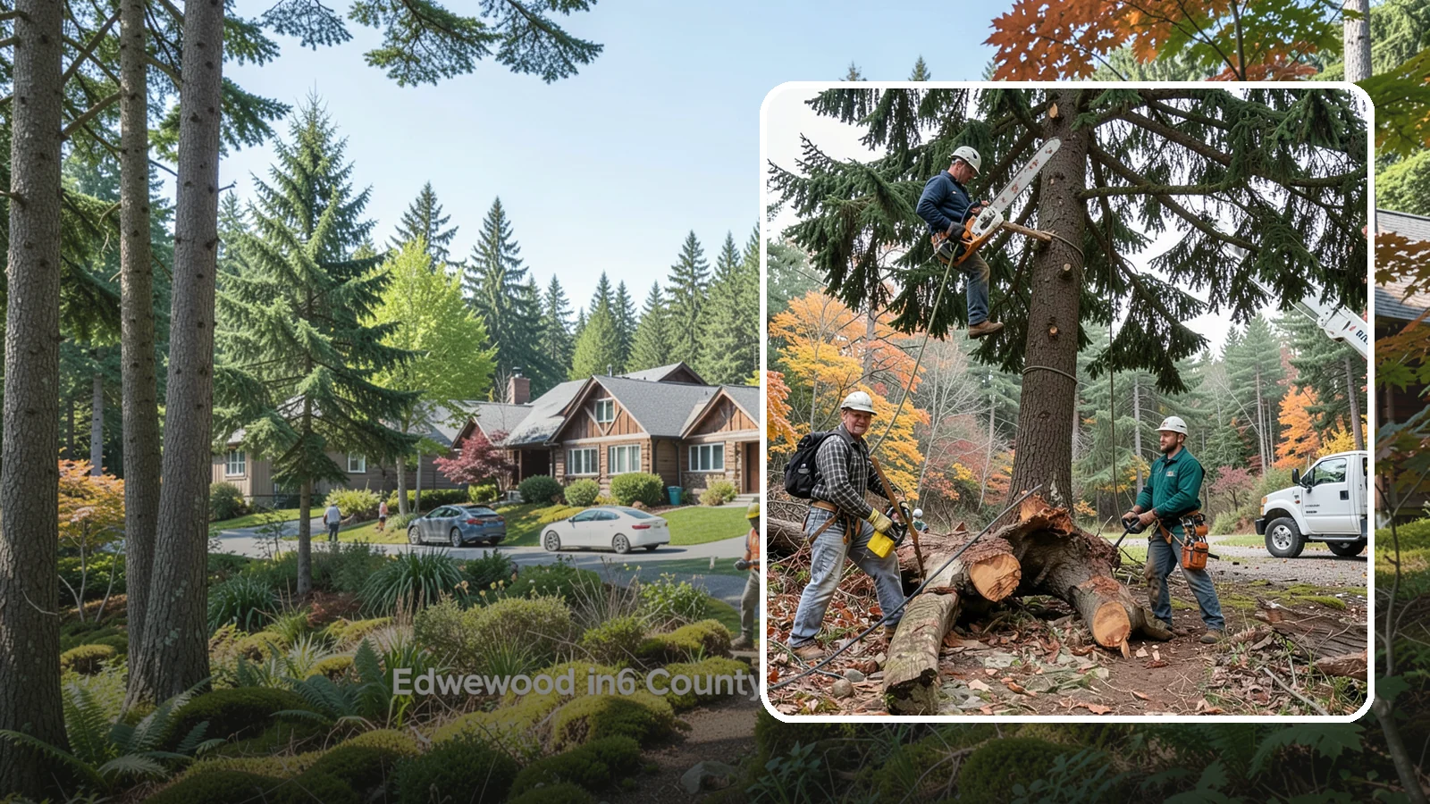 Dead tree removal in Edgewood, Pierce County, WA - The removal of dead trees that no longer have living tissue.