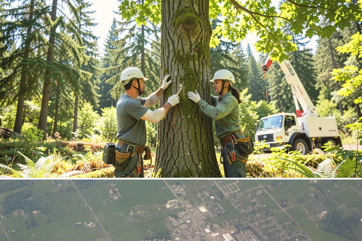 Dead tree removal in Enumclaw, King County, WA - In the Puget Sound climate, dead tree removal can be performed year-round but is often scheduled during dry seasons when frozen...