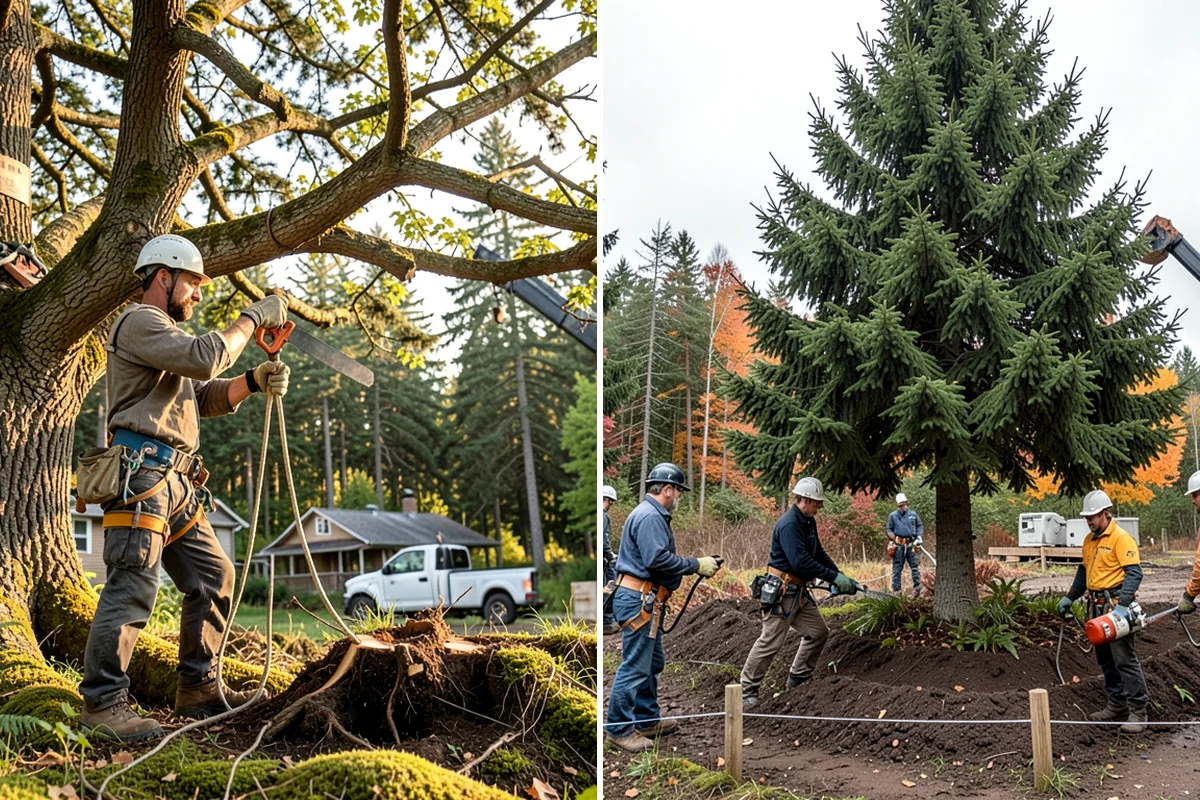Dead tree removal in Gig Harbor, Pierce County, WA - On-site assessment and hazard evaluation