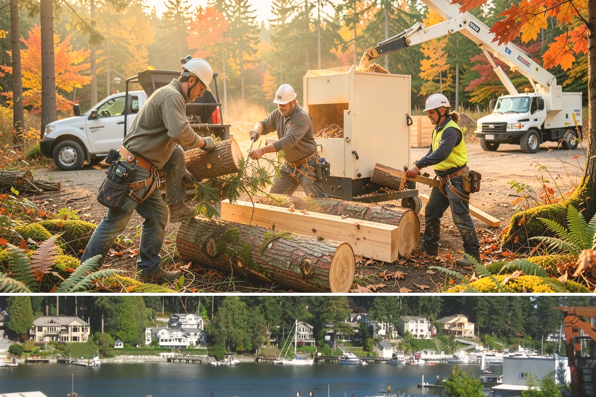 Dead tree removal in Gig Harbor, Pierce County, WA - In the Puget Sound climate, dead tree removal can be performed year-round but is often scheduled during dry seasons when frozen...