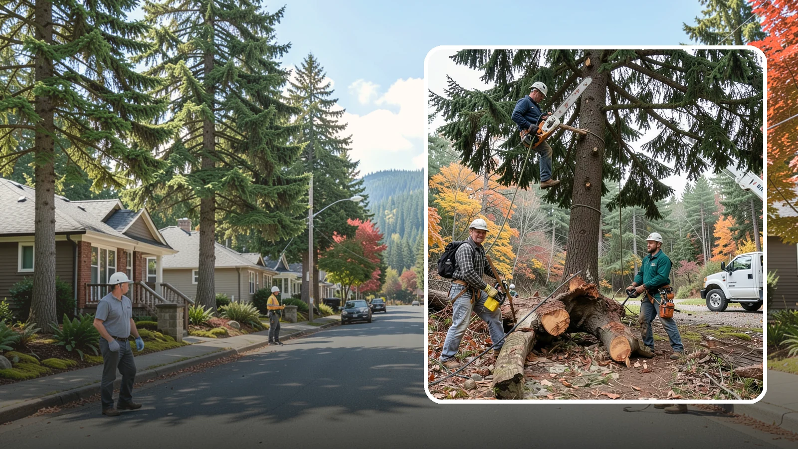Dead tree removal in Hunts Point, King County, WA - The removal of dead trees that no longer have living tissue.