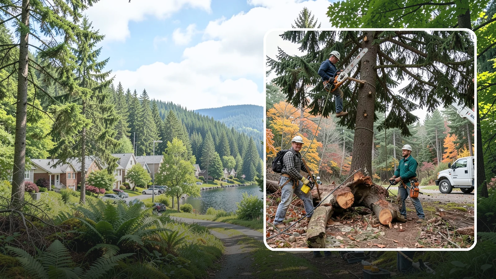 Dead tree removal in Lake Forest Park, King County, WA - The removal of dead trees that no longer have living tissue.