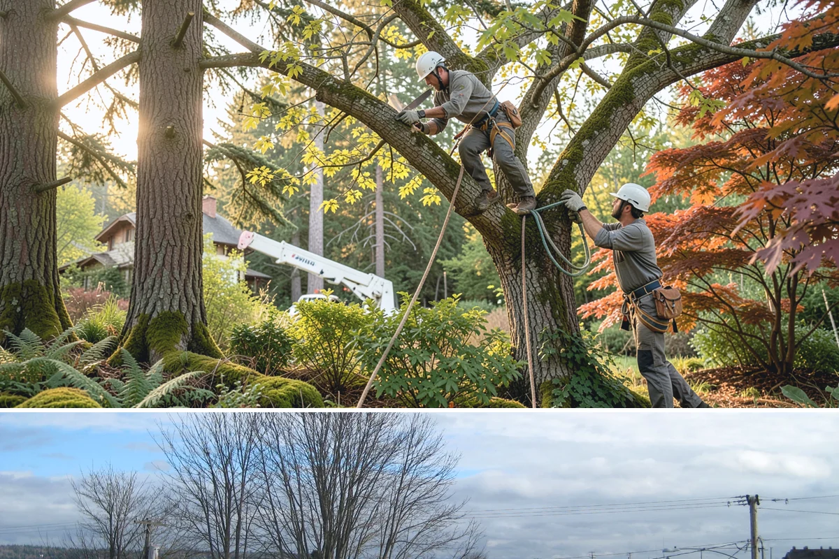 Dead tree removal in Langley, Island County, WA - In the Puget Sound climate, dead tree removal can be performed year-round but is often scheduled during dry seasons when frozen...