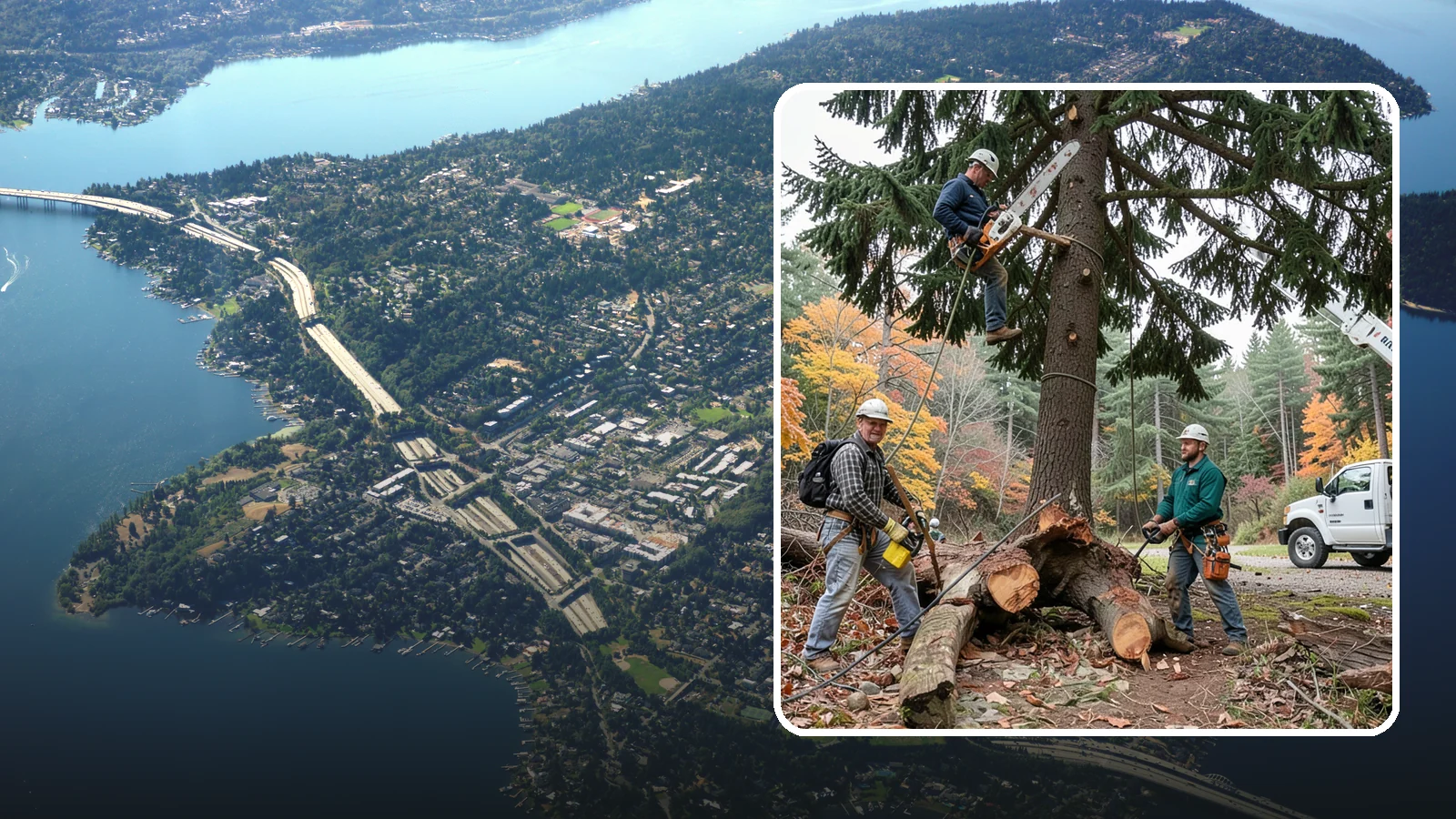 Dead tree removal in Mercer Island, King County, WA - The removal of dead trees that no longer have living tissue.