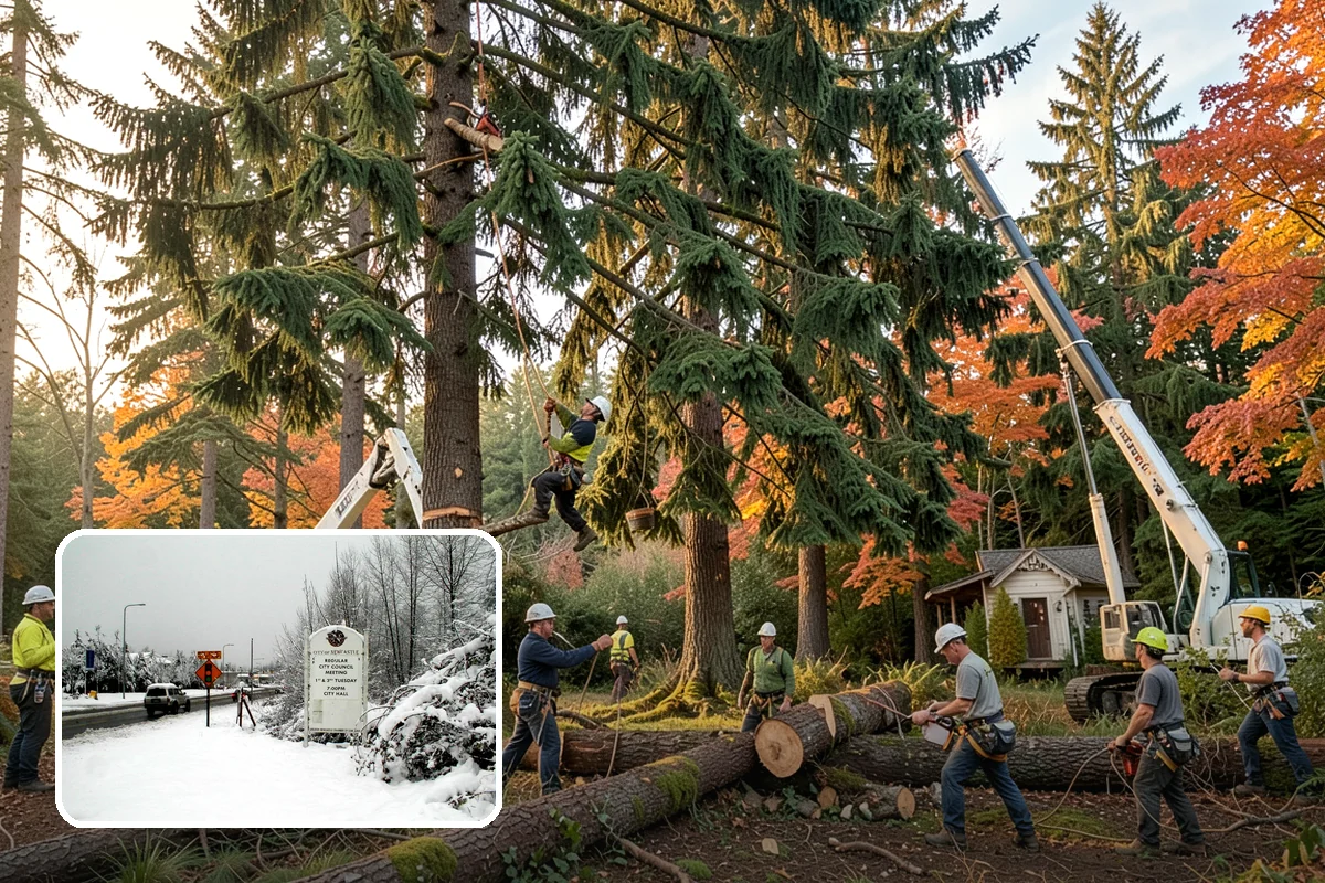 Dead tree removal in Newcastle, King County, WA - Removes safety hazards and reduces liability