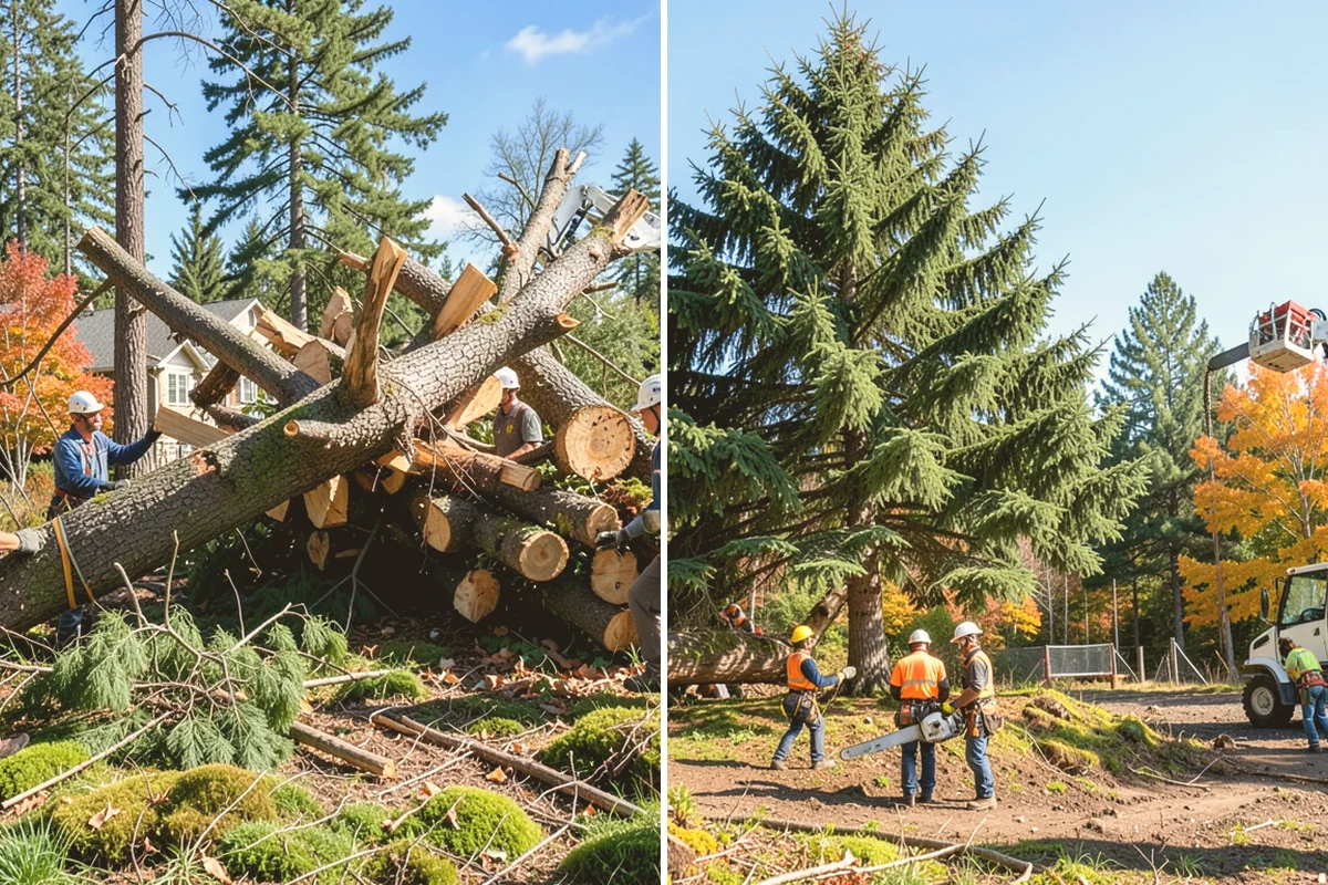 Dead tree removal in Newcastle, King County, WA - On-site assessment and hazard evaluation
