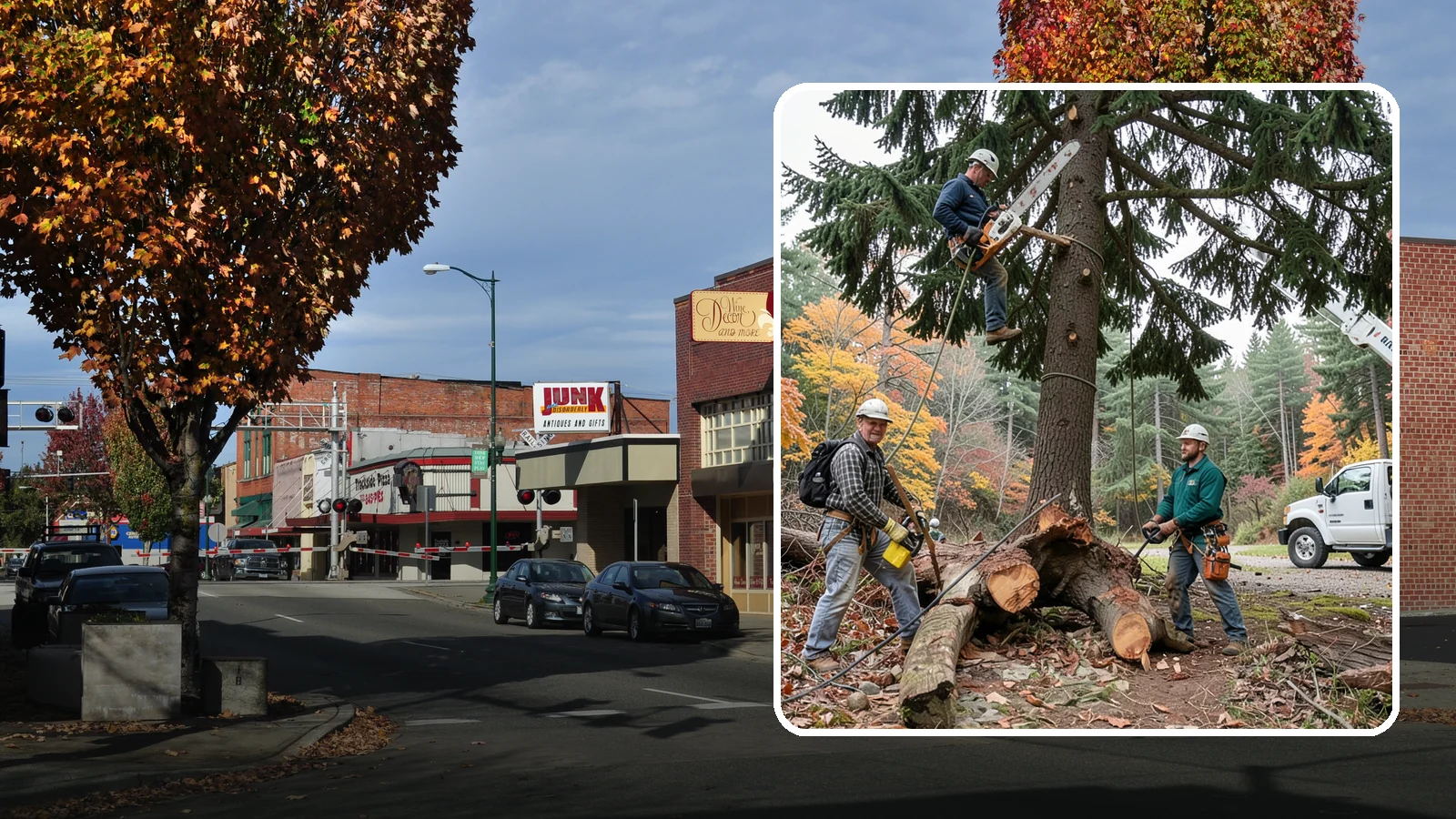 Dead tree removal in Puyallup, Pierce County, WA - The removal of dead trees that no longer have living tissue.