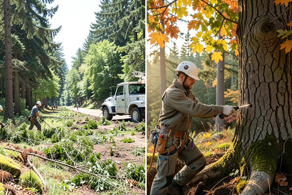 Dead tree removal in Puyallup, Pierce County, WA - On-site assessment and hazard evaluation