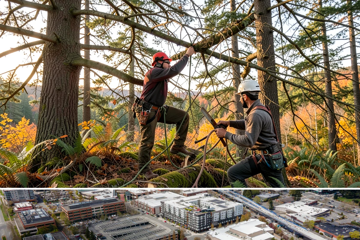 Dead tree removal in Redmond, King County, WA - In the Puget Sound climate, dead tree removal can be performed year-round but is often scheduled during dry seasons when frozen...