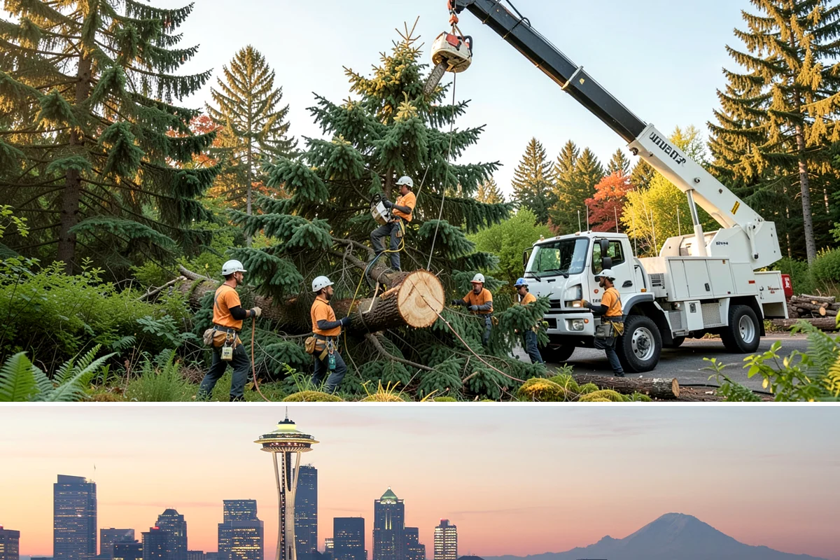 Dead tree removal in Seattle, King County, WA - In the Puget Sound climate, dead tree removal can be performed year-round but is often scheduled during dry seasons when frozen...