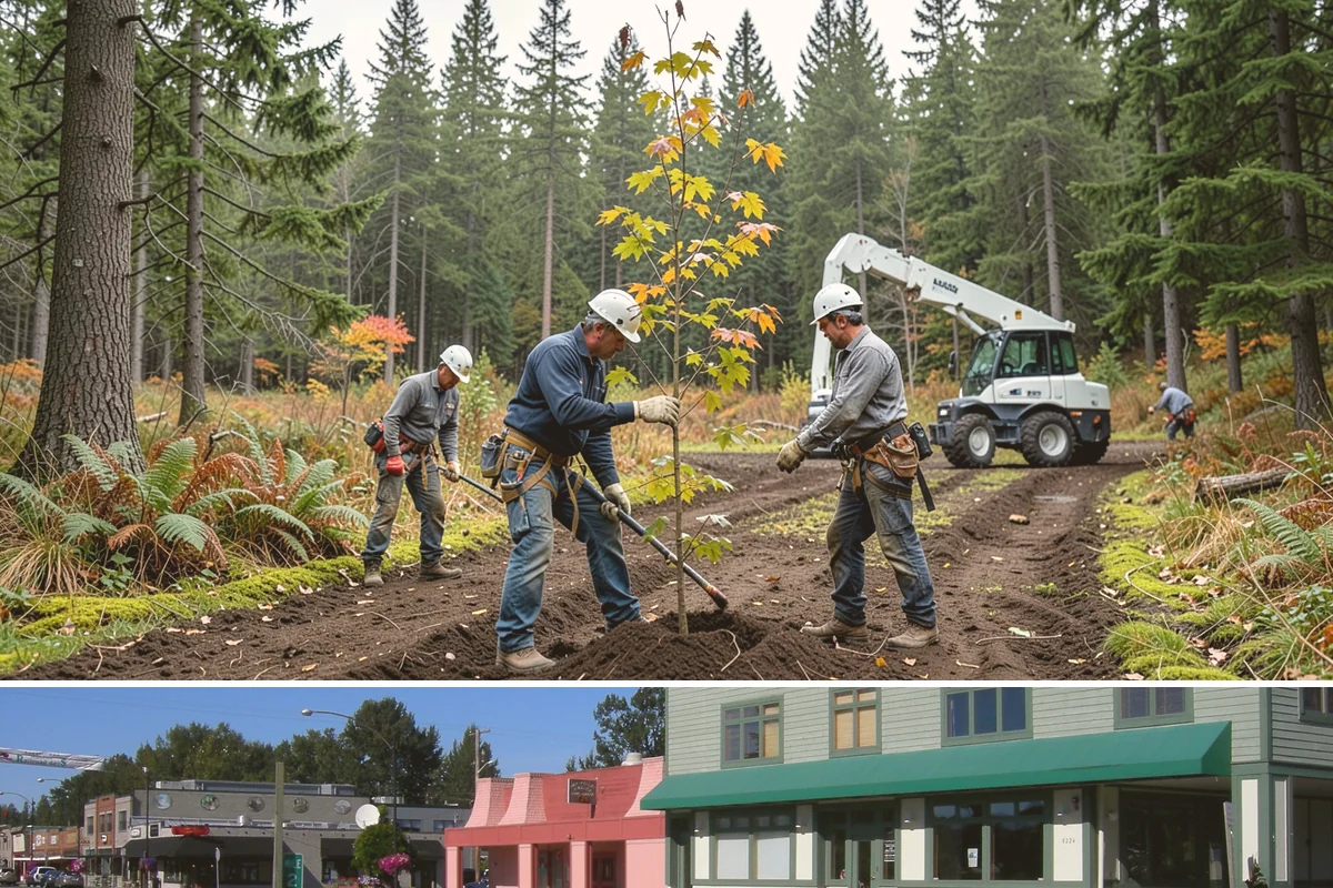 Dead tree removal in Snoqualmie, King County, WA - In the Puget Sound climate, dead tree removal can be performed year-round but is often scheduled during dry seasons when frozen...