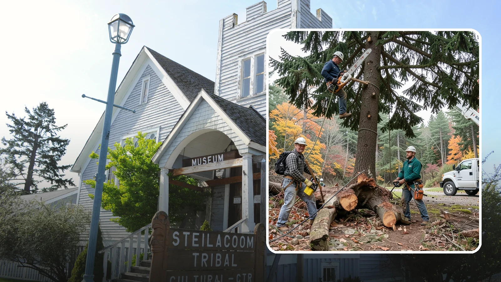 Dead tree removal in Steilacoom, Pierce County, WA - The removal of dead trees that no longer have living tissue.