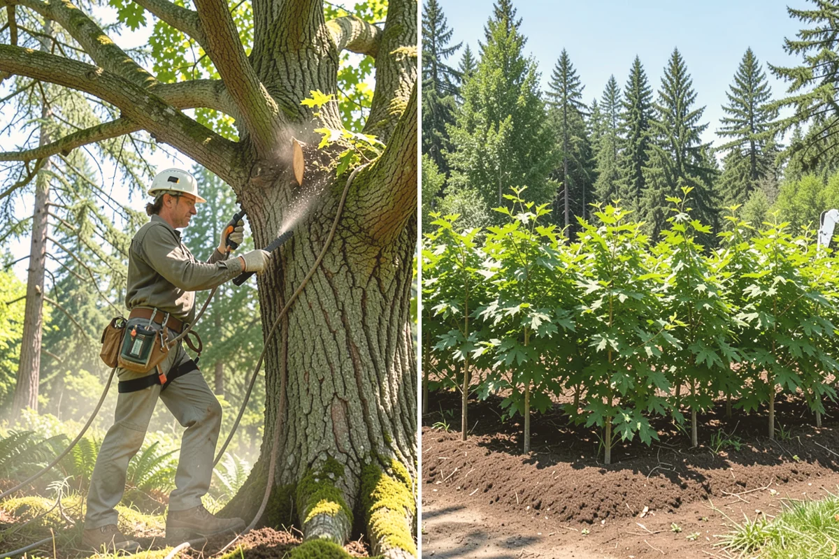 Deadwood removal in Algona, King County, WA - Assess canopy condition and pruning objectives