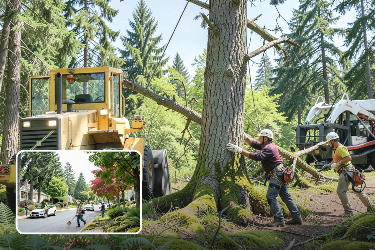 Deadwood removal in Beaux Arts Village, King County, WA - Improves tree structure, health, and appearance