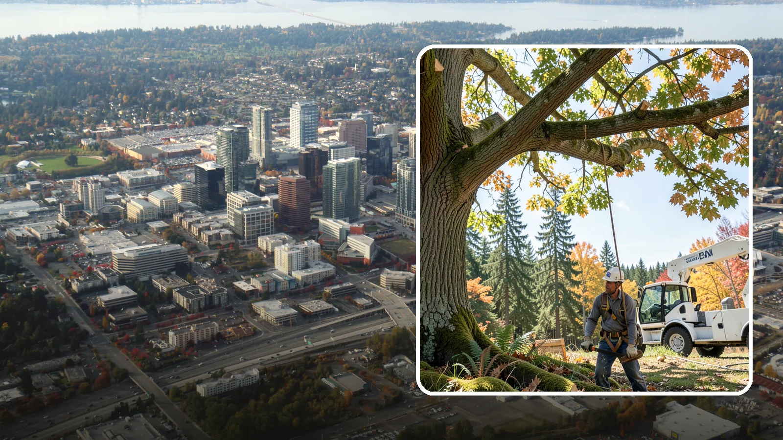 Deadwood removal in Bellevue, King County, WA - The removal of dead branches from the canopy.