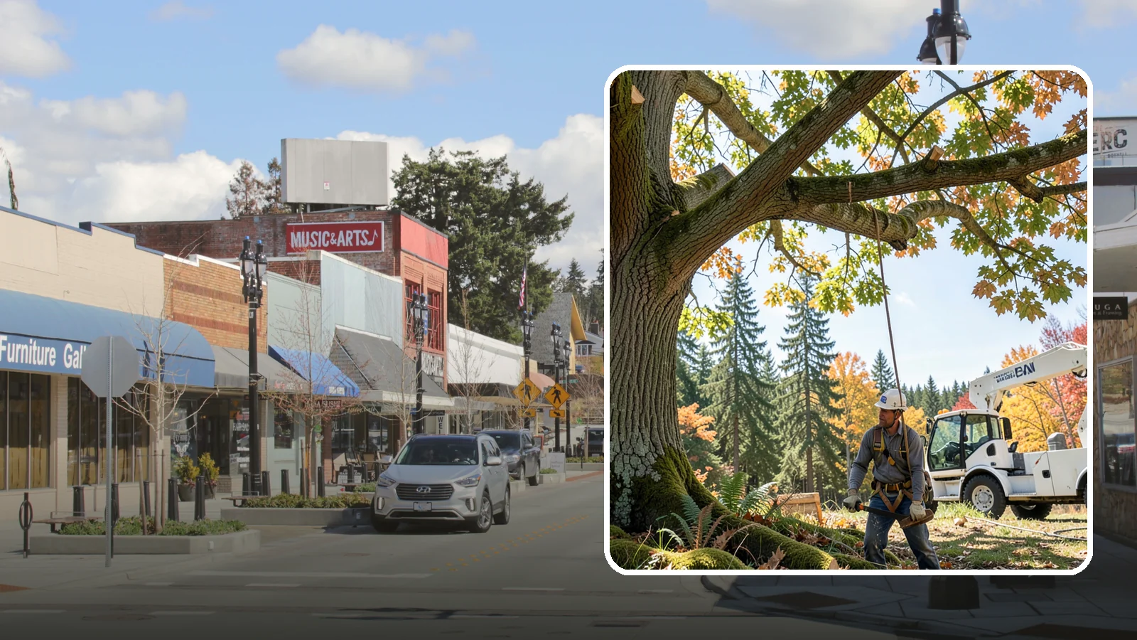 Deadwood removal in Bothell, King County, WA - The removal of dead branches from the canopy.