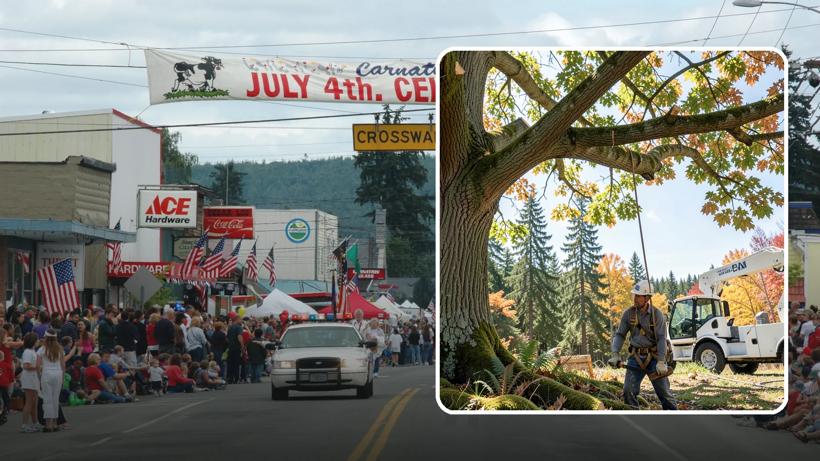 Deadwood removal in Carnation, King County, WA - The removal of dead branches from the canopy.