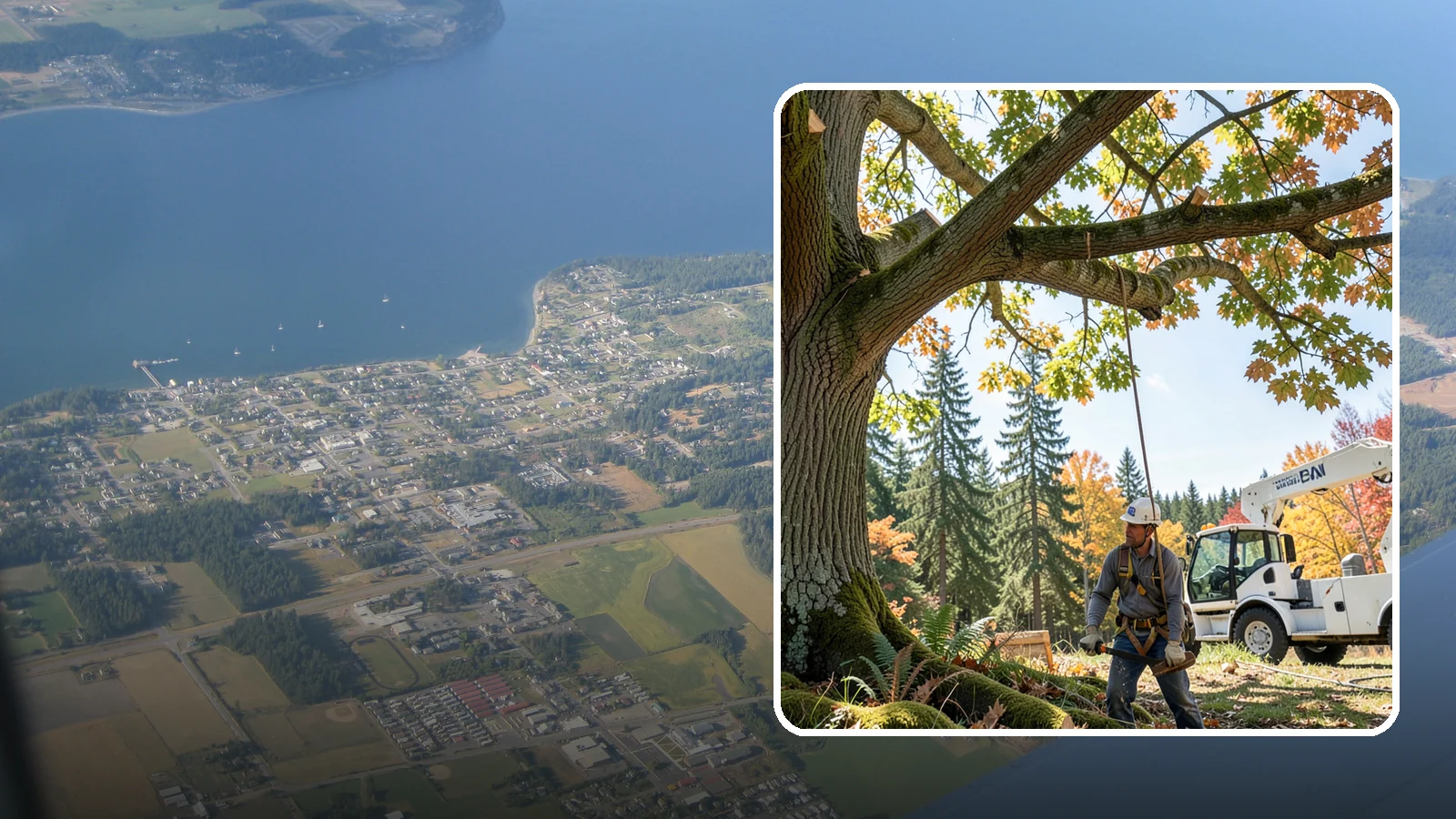 Deadwood removal in Coupeville, Island County, WA - The removal of dead branches from the canopy.