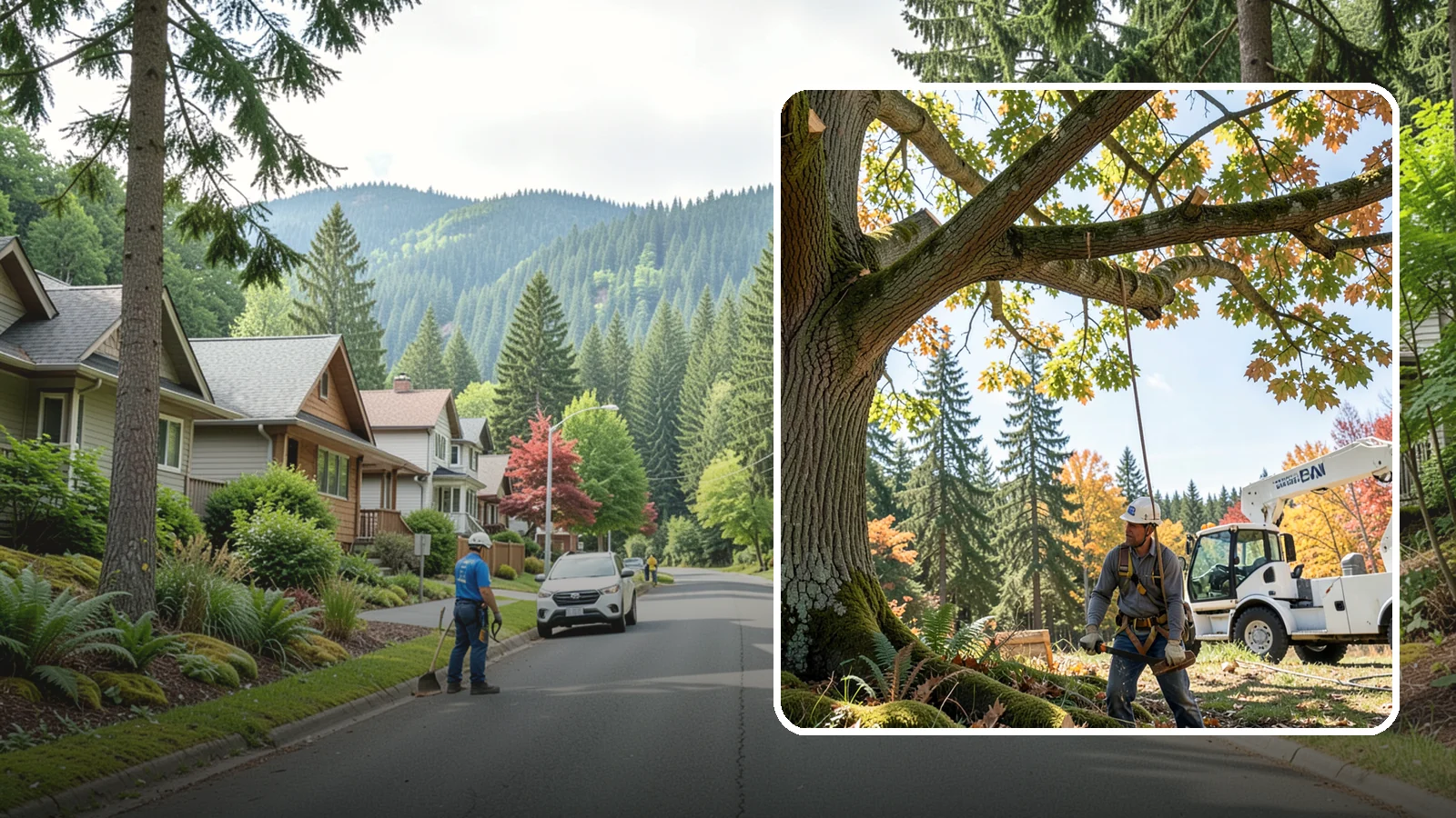 Deadwood removal in Darrington, Snohomish County, WA - The removal of dead branches from the canopy.