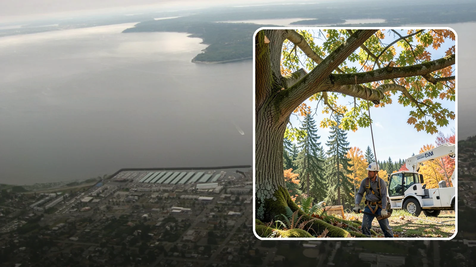 Deadwood removal in Des Moines, King County, WA - The removal of dead branches from the canopy.
