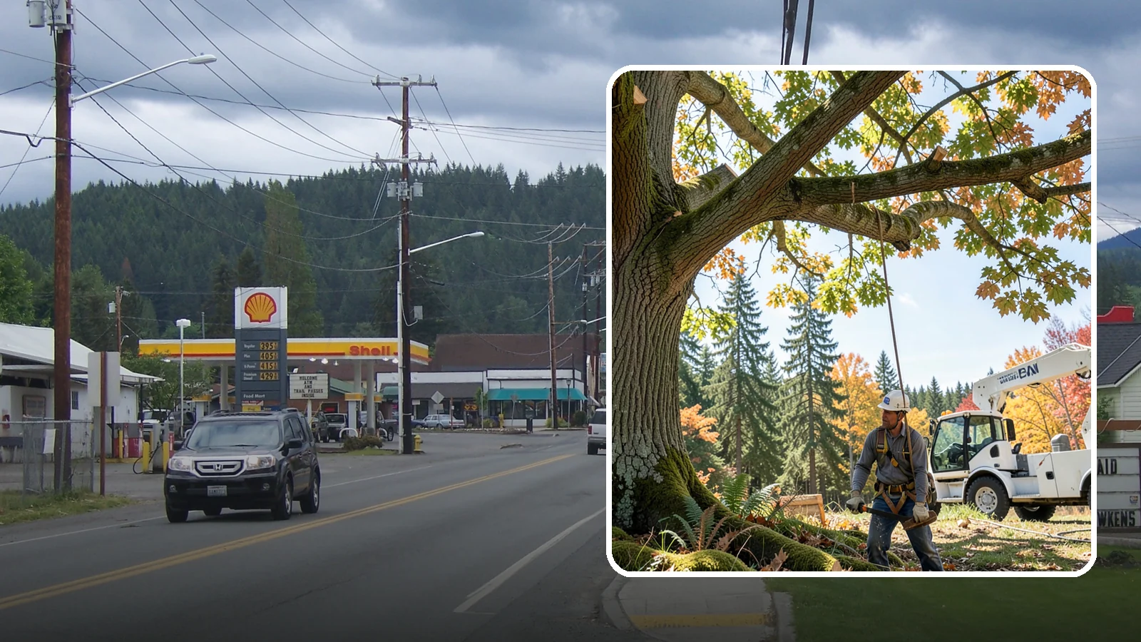 Deadwood removal in Granite Falls, Snohomish County, WA - The removal of dead branches from the canopy.