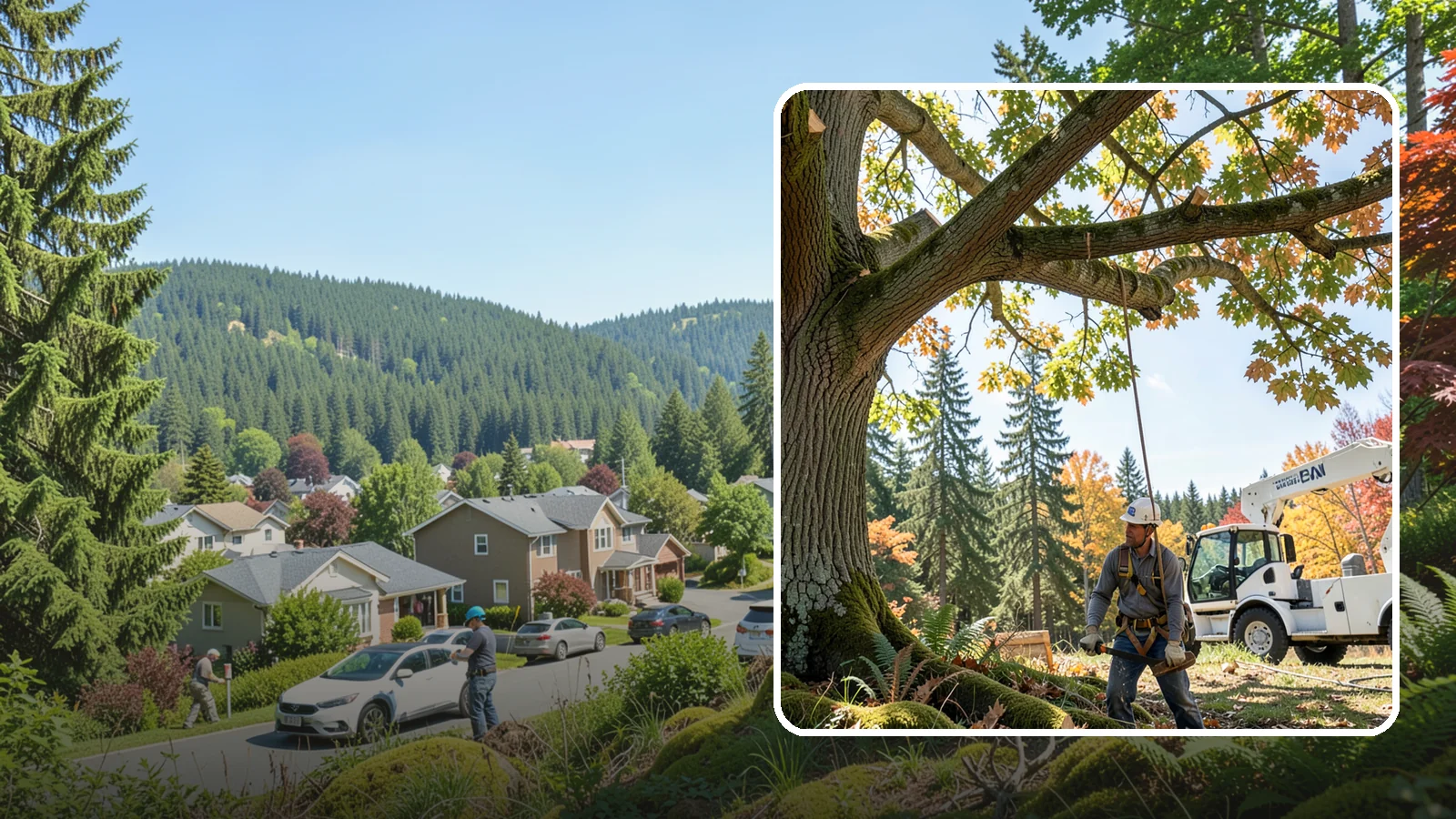 Deadwood removal in Index, Snohomish County, WA - The removal of dead branches from the canopy.