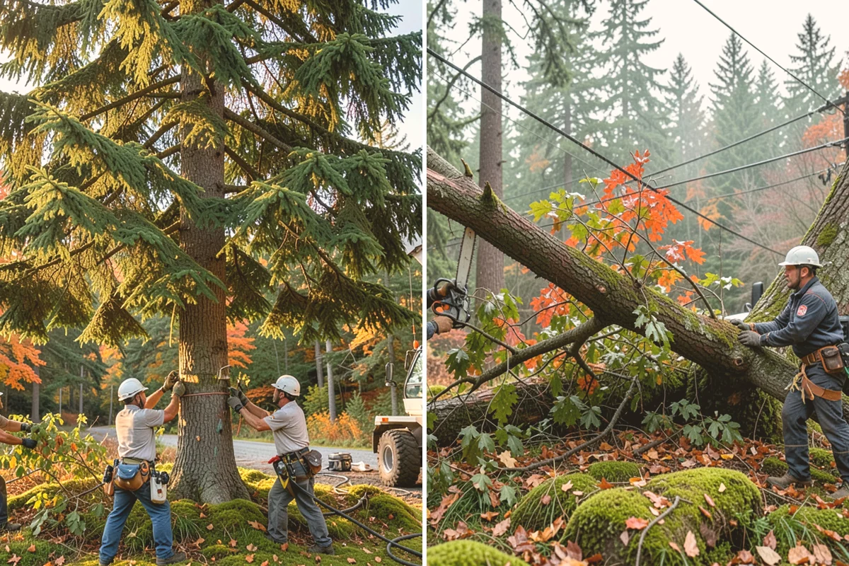 Deadwood removal in Index, Snohomish County, WA - Assess canopy condition and pruning objectives