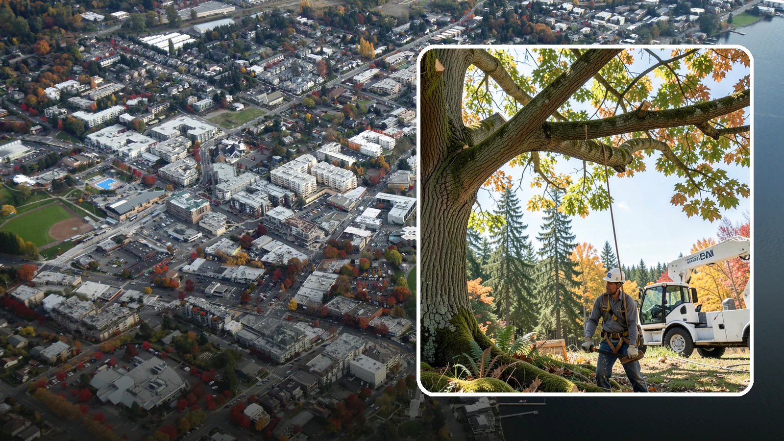 Deadwood removal in Kirkland, King County, WA - The removal of dead branches from the canopy.