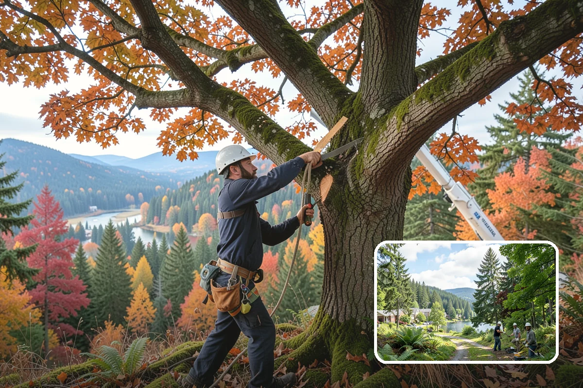 Deadwood removal in Lake Forest Park, King County, WA - Improves tree structure, health, and appearance