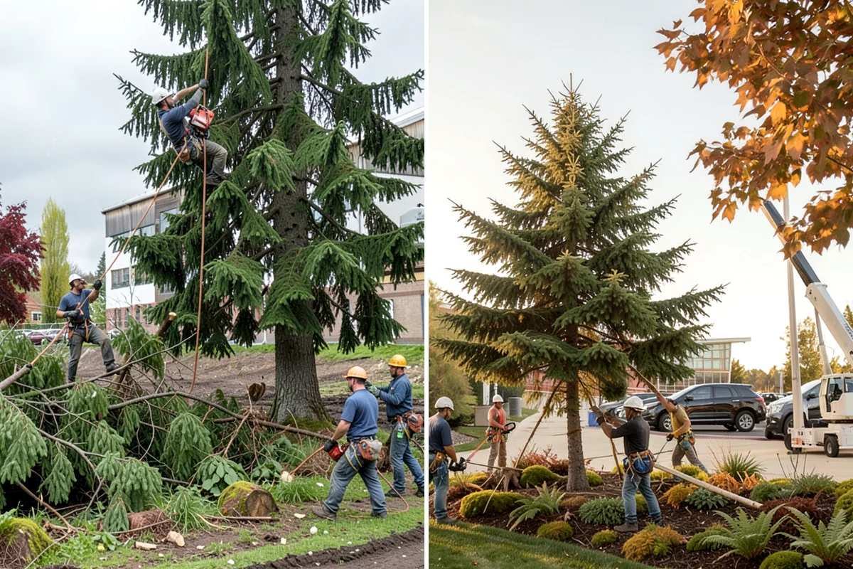 Deadwood removal in Lake Forest Park, King County, WA - Assess canopy condition and pruning objectives