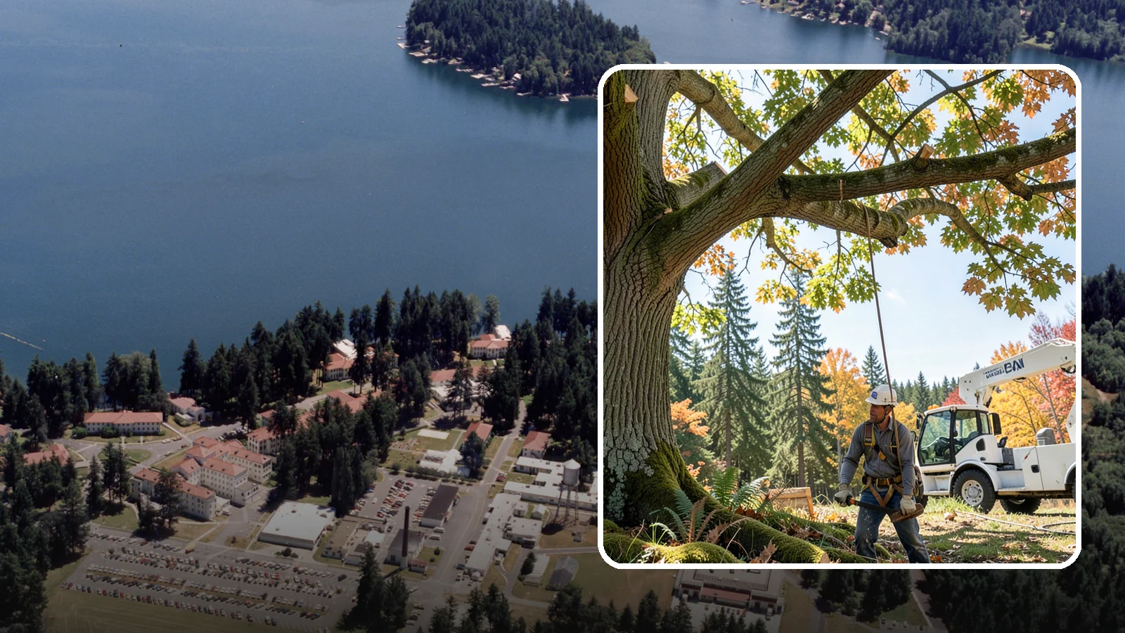 Deadwood removal in Lakewood, Pierce County, WA - The removal of dead branches from the canopy.
