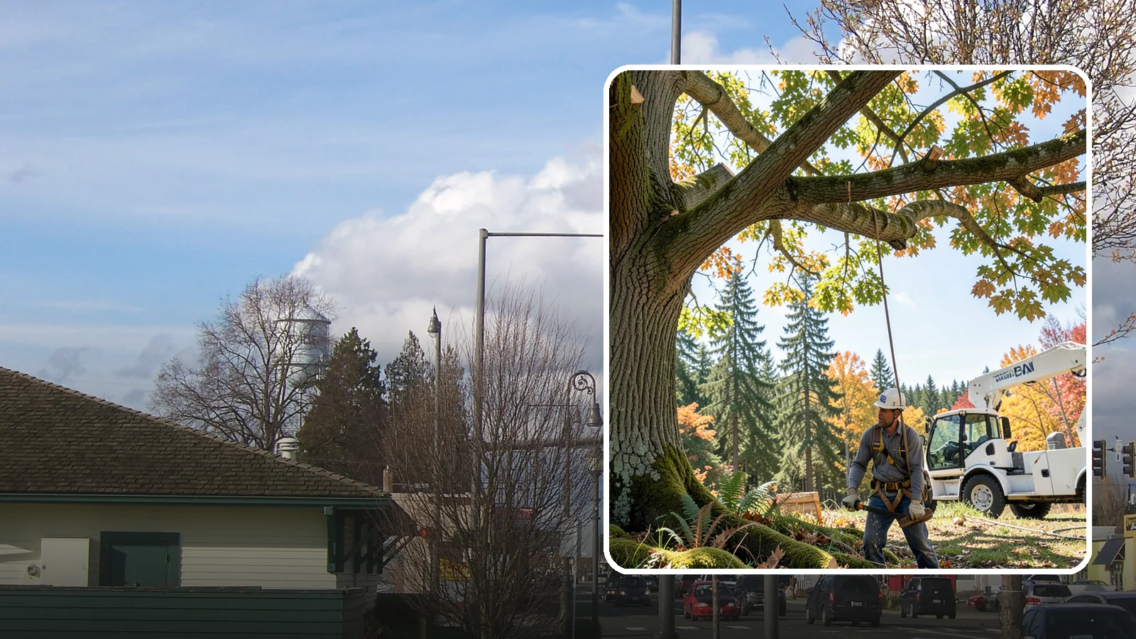 Deadwood removal in Marysville, Snohomish County, WA - The removal of dead branches from the canopy.