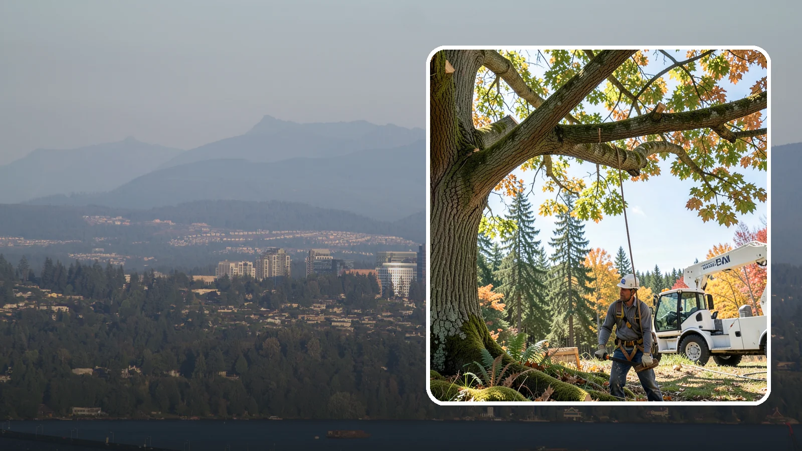Deadwood removal in Medina, King County, WA - The removal of dead branches from the canopy.