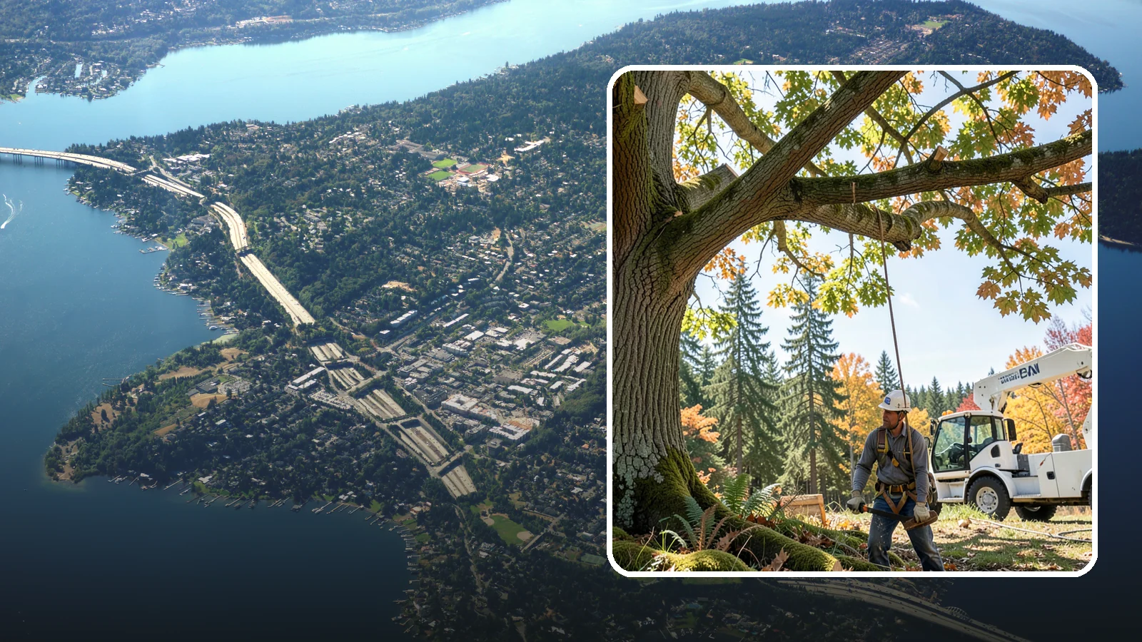 Deadwood removal in Mercer Island, King County, WA - The removal of dead branches from the canopy.