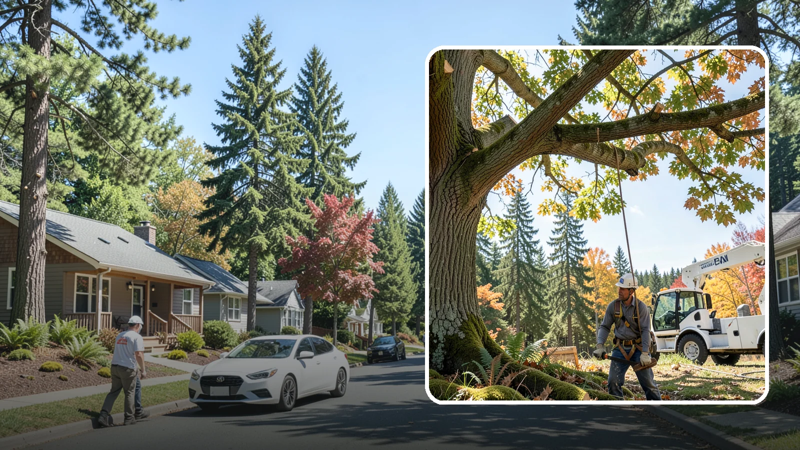 Deadwood removal in Orting, Pierce County, WA - The removal of dead branches from the canopy.