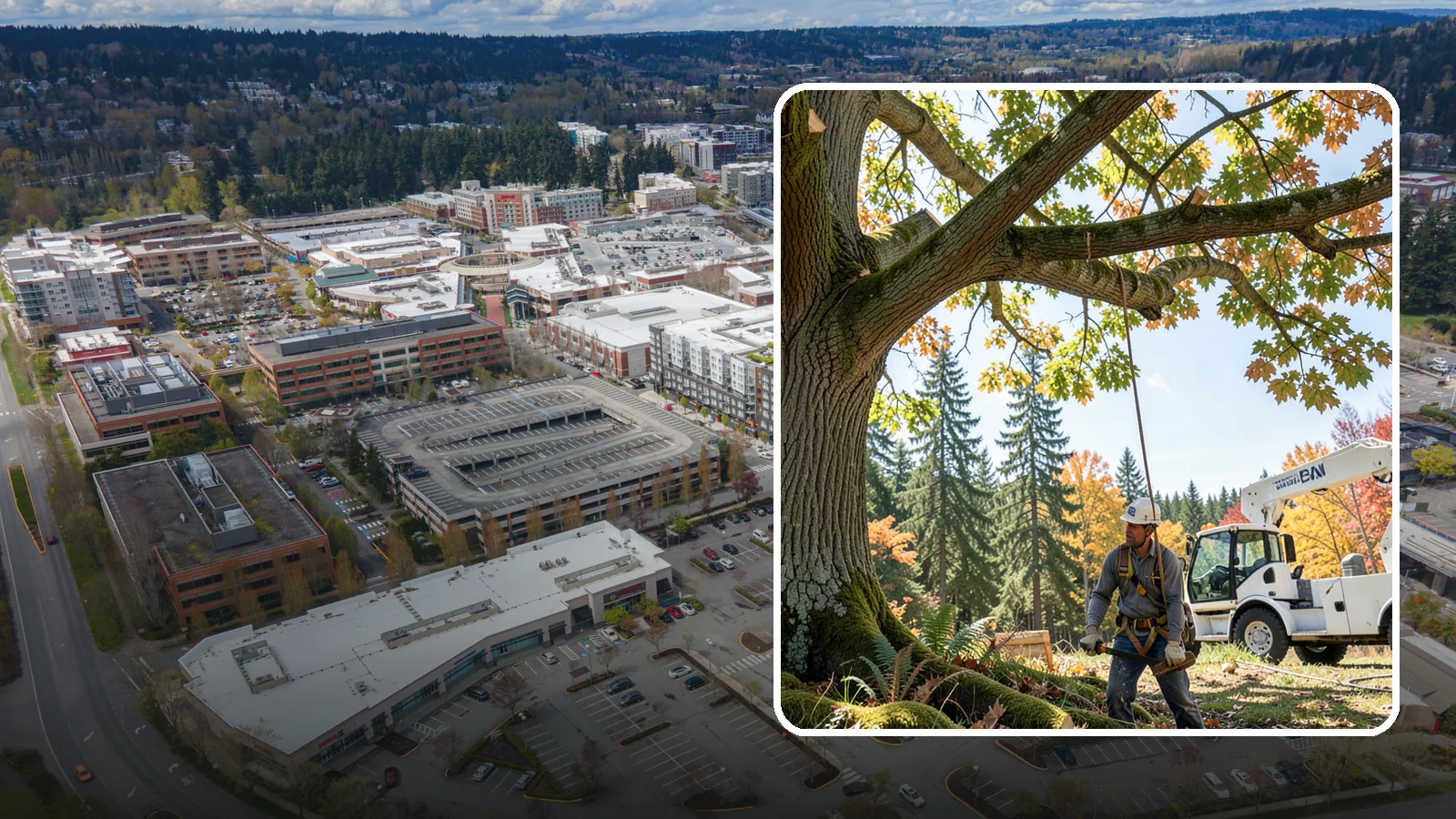 Deadwood removal in Redmond, King County, WA - The removal of dead branches from the canopy.