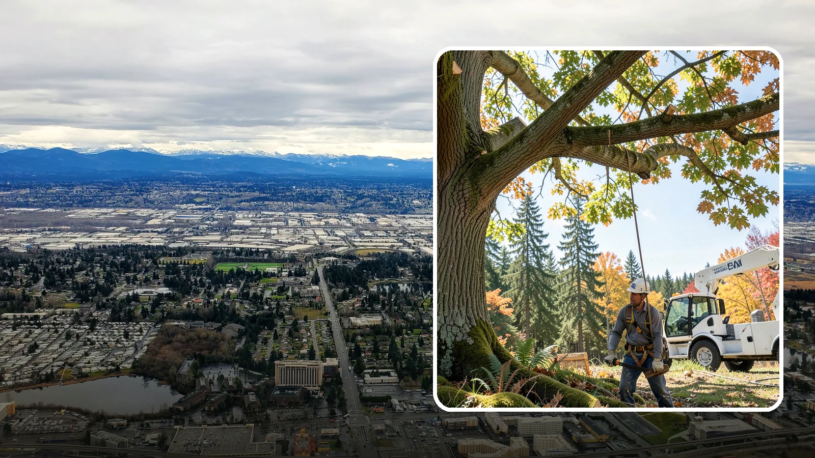 Deadwood removal in SeaTac, King County, WA - The removal of dead branches from the canopy.