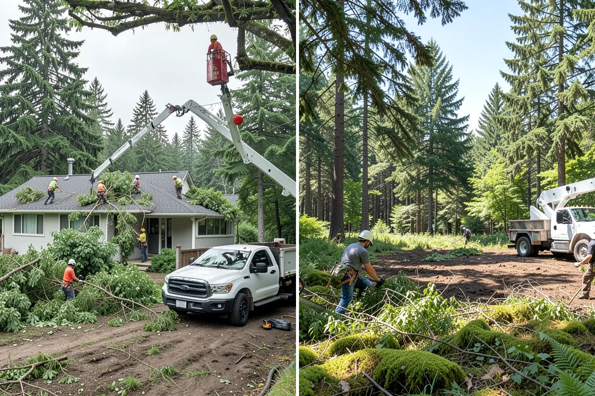 Deadwood removal in SeaTac, King County, WA - Assess canopy condition and pruning objectives